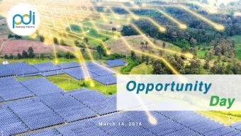 Opportunity  Day  M a r c h 1 4 ,  2 0 1 8  Executive Summary  NAME  Padaeng Industry Public