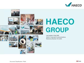 HAECO  GROUP  Last update 2 Sep 2020  Author Corporate Communications  Reference Number V01.2020