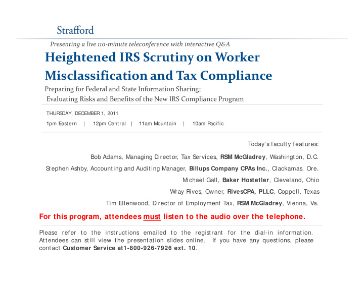 heightened irs scrutiny on worker h d k misclassification