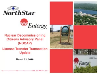 Update  March 22, 2018  Introductions  Scott State  Chief Executive Officer (CEO)  NorthStar Group