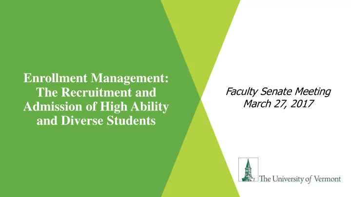 the recruitment and