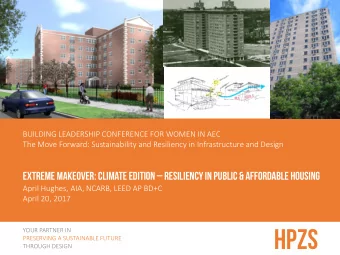 HPZS  PRESERVING A SUSTAINABLE FUTURE  THROUGH DESIGN  BUILDING LEADERSHIP CONFERENCE FOR WOMEN IN
