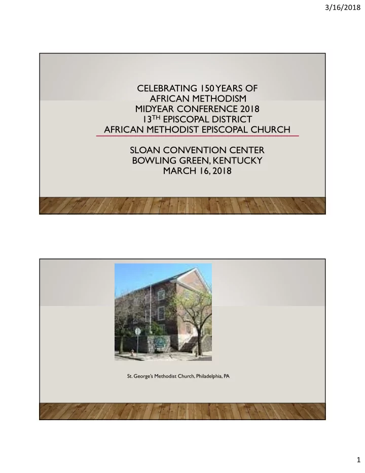 celebrating 150 years of african methodism midyear