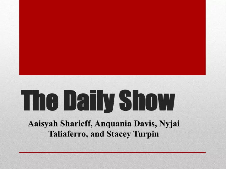 the daily show the daily show
