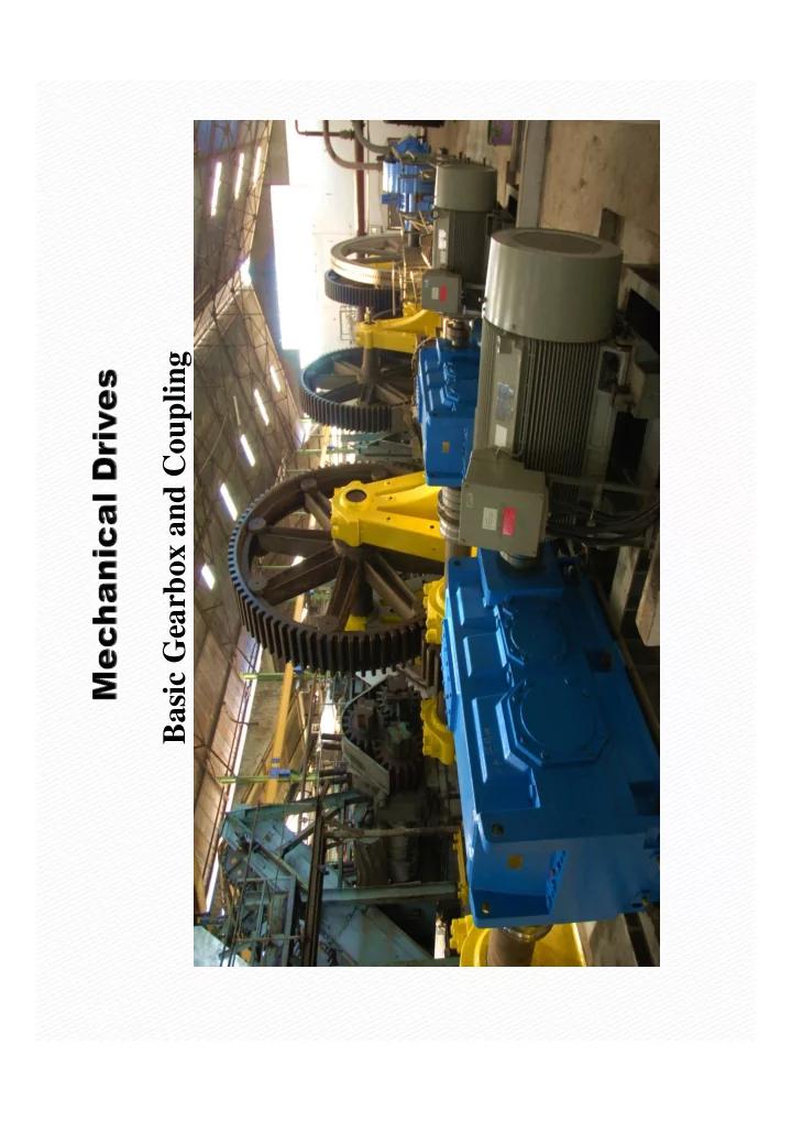 basic gearbox and coupling tork is the leading