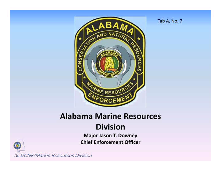 alabama marine resources division
