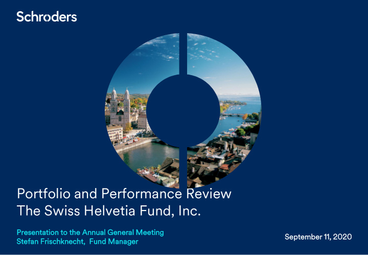 portfolio and performance review the swiss helvetia fund