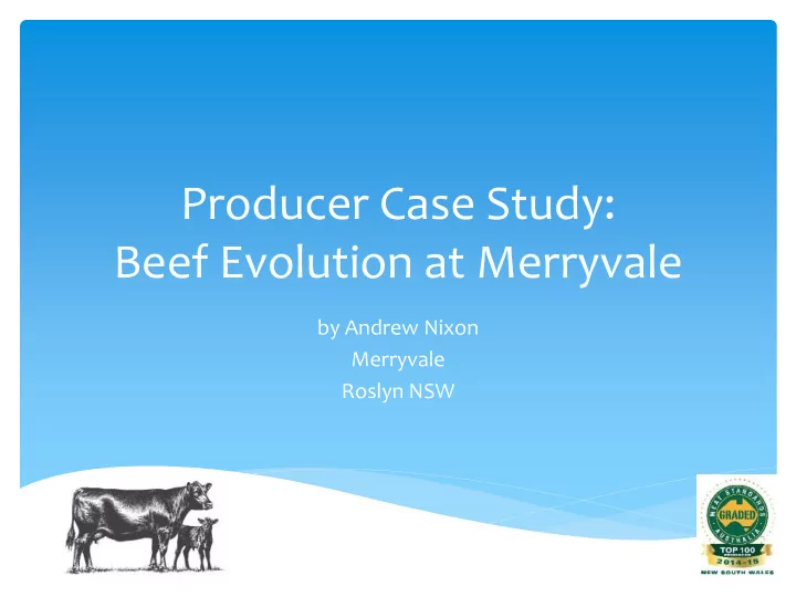 producer case study
