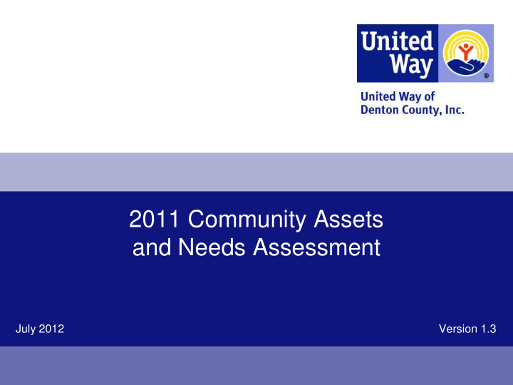 2011 community assets