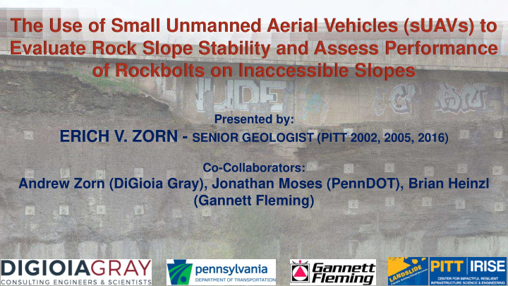 evaluate rock slope stability and assess performance