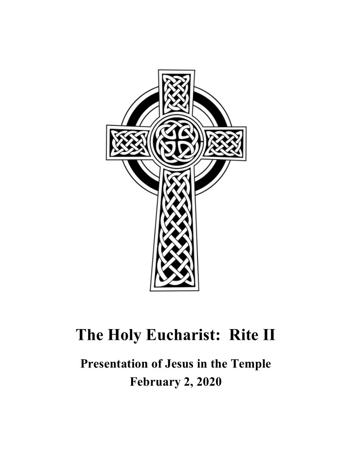 the holy eucharist rite ii