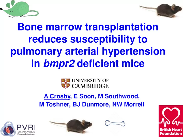 reduces susceptibility to pulmonary arterial hypertension