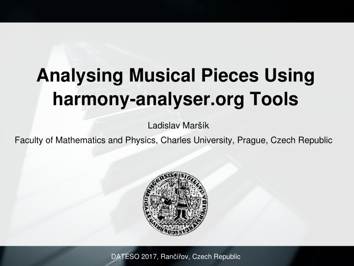 analysing musical pieces using harmony analyser org tools