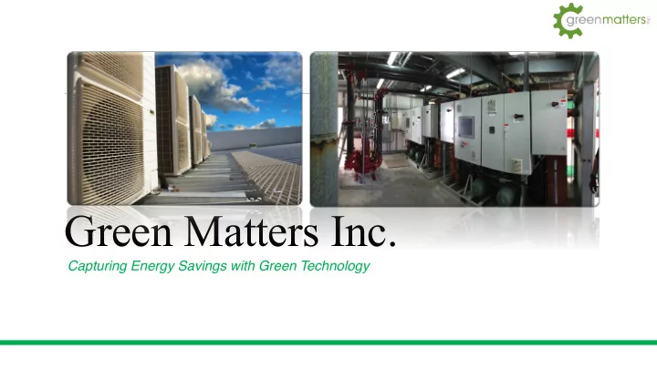 green matters inc