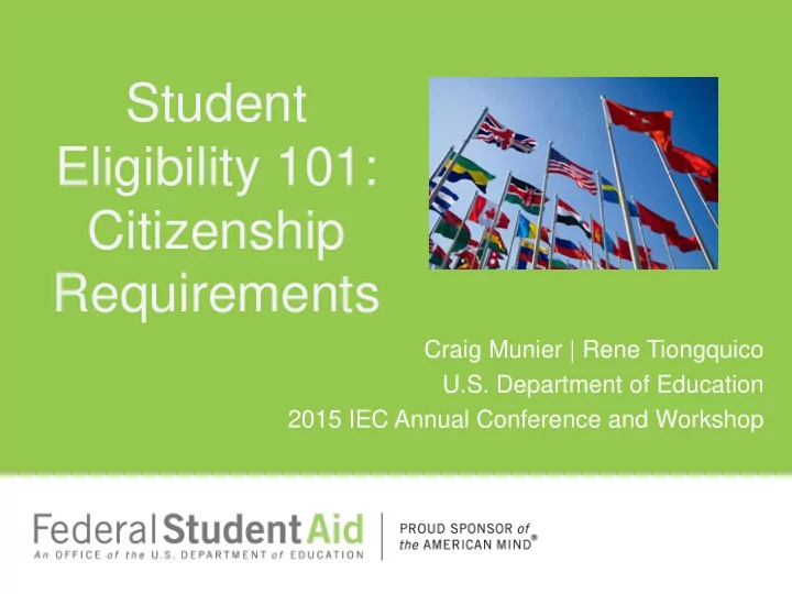 eligibility 101