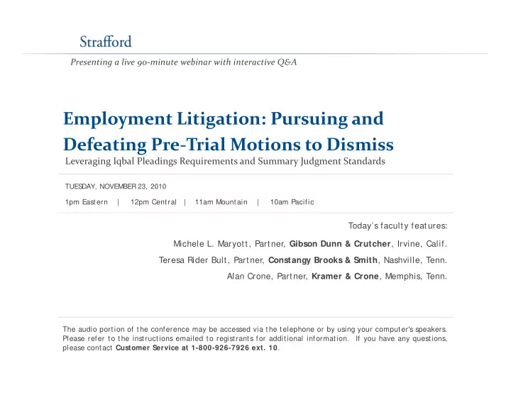 employment litigation pursuing and employment litigation