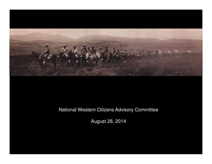 national western citizens advisory committee august 28