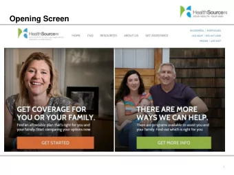 Opening Screen  1  You Can Browse Plans Anonymously  2  Income  3  Anonymous Browsing  4  Applying