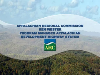 APP  APPALA  ALACH  CHIAN  IAN REG  REGIO  IONAL  AL CO  COMMISSIO  MMISSION  KE  KEN  N WESTER