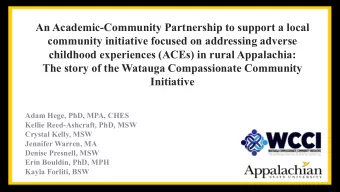 An Academic-Community Partnership to support a local  community initiative focused on addressing