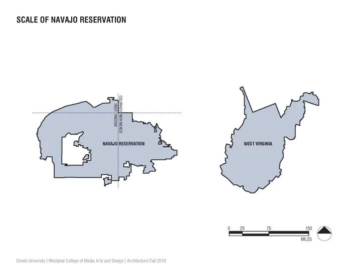 scale of navajo reservation