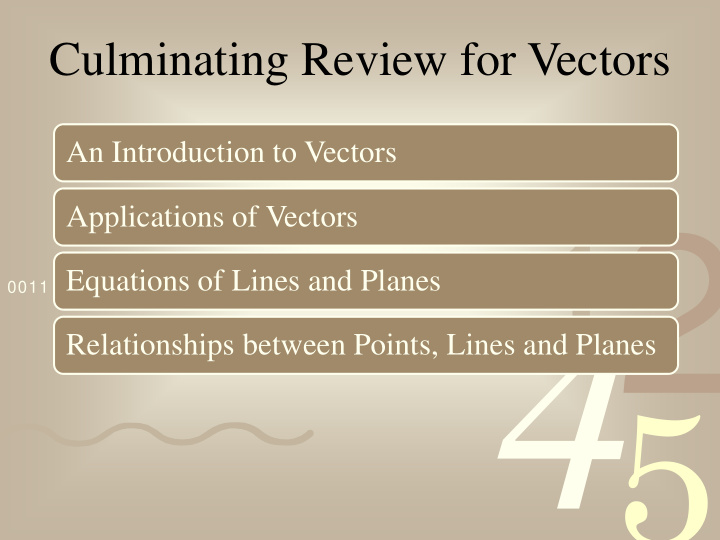 geometric vectors