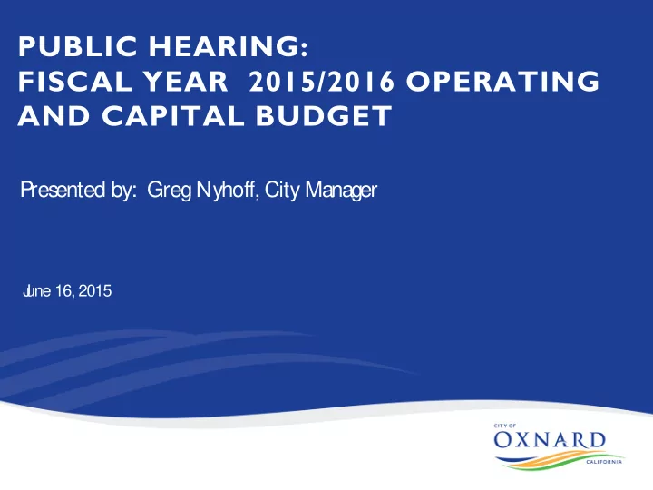 public hearing