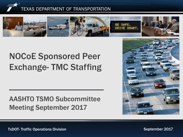nocoe sponsored peer exchange tmc staffing