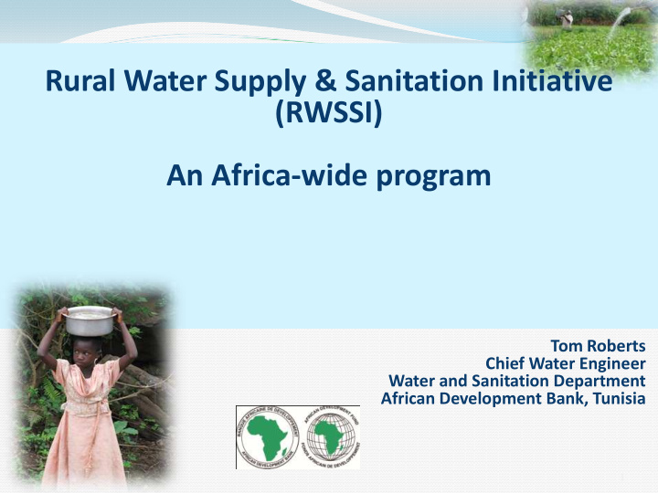 an africa wide program tom roberts chief water engineer