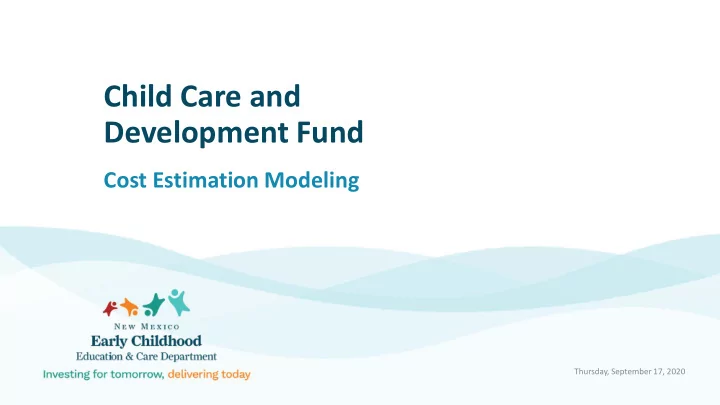 child care and development fund