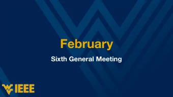 February  Sixth General Meeting  Month in Review  IEEE and Lane Dept Apparel  IEEE EE Lab Kits