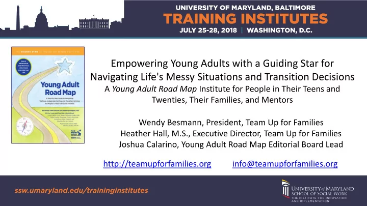 empowering young adults with a guiding star for