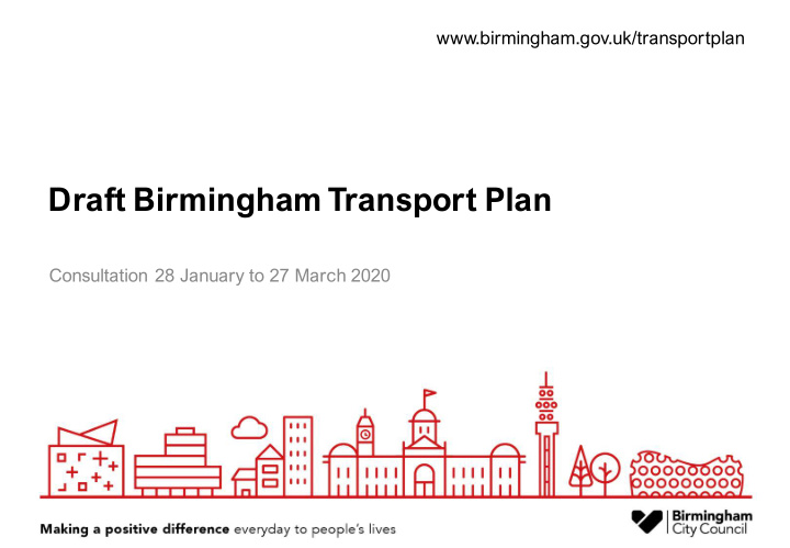 draft birmingham transport plan