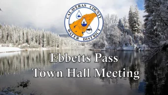 S  Topics S District Overview S Capital Improvement S Customer Service  Projects S Enhancements S