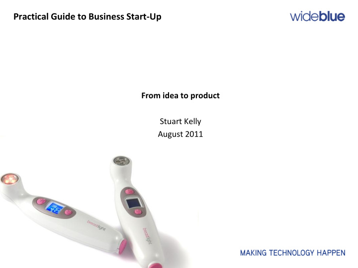 practical guide to business start up