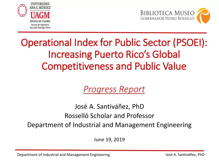 operational in index for public sector p psoei