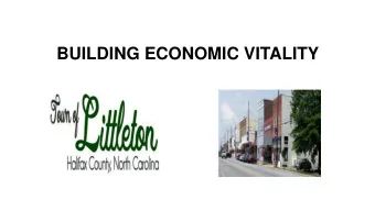 BUILDING ECONOMIC VITALITY  Hilarygreenberg28211@gmail.com  704-519-7509  2  SCOPE OF SERVICES
