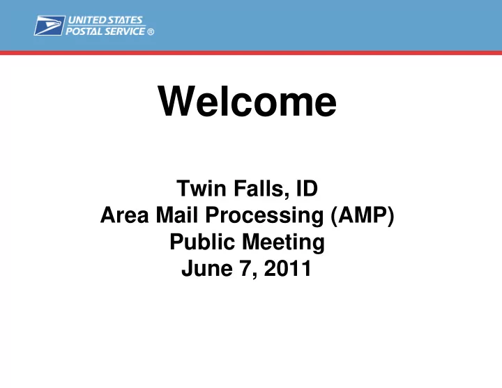 welcome