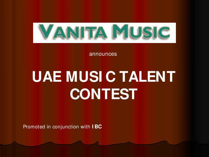 uae musi c talent contest