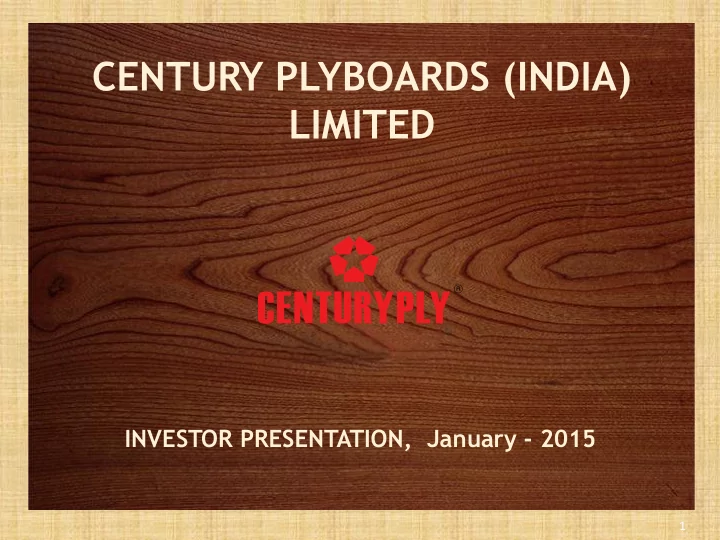 century plyboards india