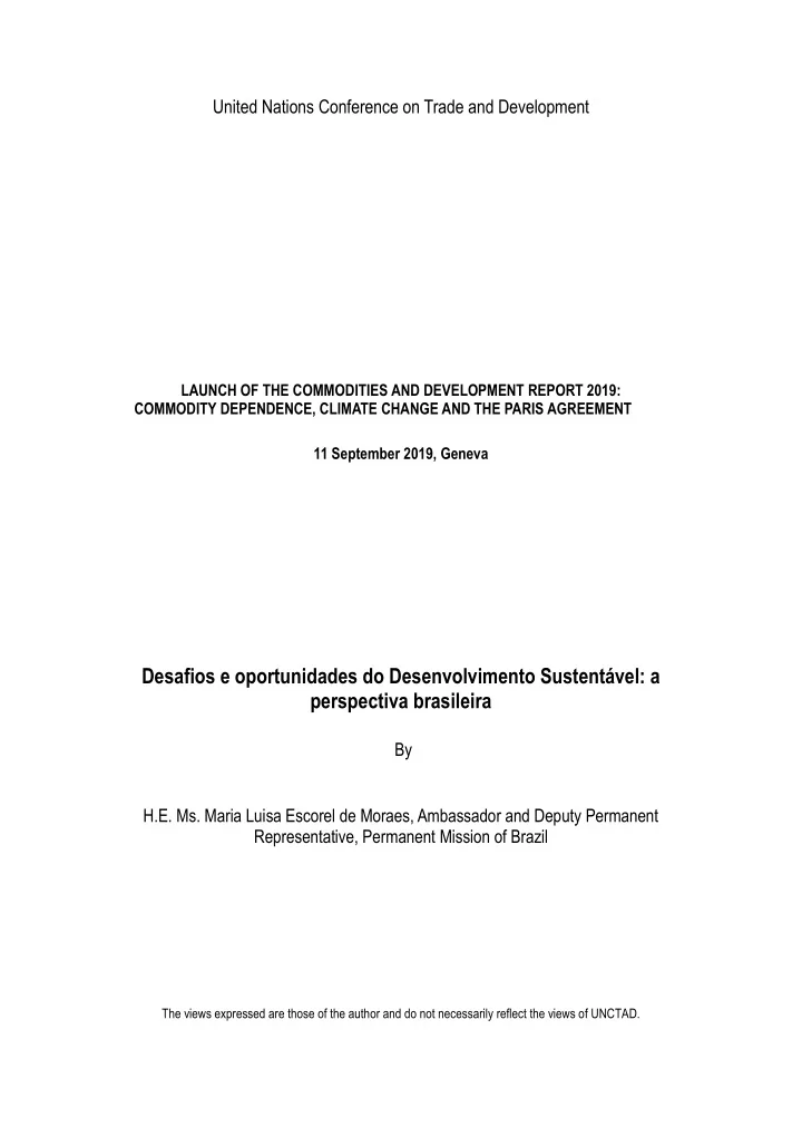 desafios e oportunidades do desenvolvimento sustent vel a