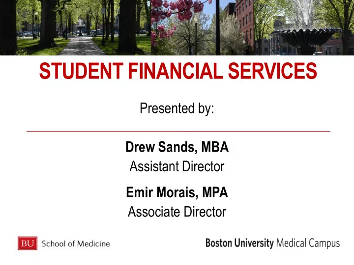student financial services