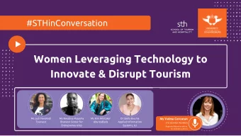 Women Leveraging Technology to  Innovate &amp; Disrupt Tourism  Ms Judi Nwokedi  Ms Nwabisa Mayema