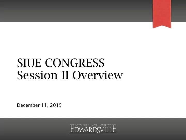 siue congress