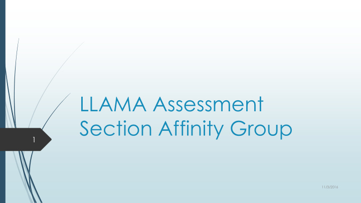 llama assessment