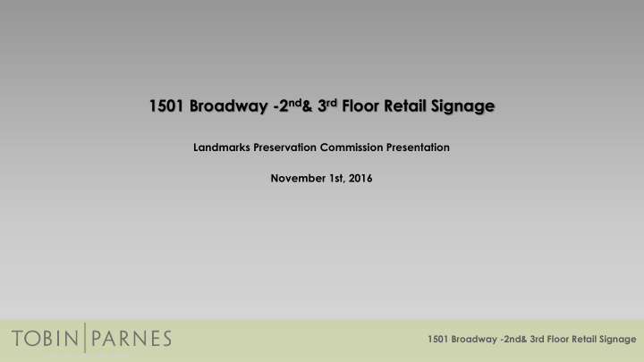1501 broadway 2 nd 3 rd floor retail signage