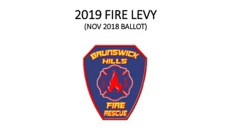 2019 FIR  IRE LEVY  (NOV 2018 BALLOT)  CURRENT DEPARTMENT DESCRIPTION  41 ALL PART-TIME