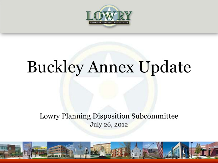 buckley annex update