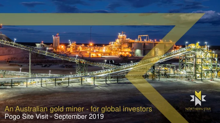 an australian gold miner for global investors