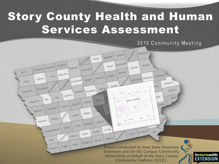 project conducted by iowa state university extension and